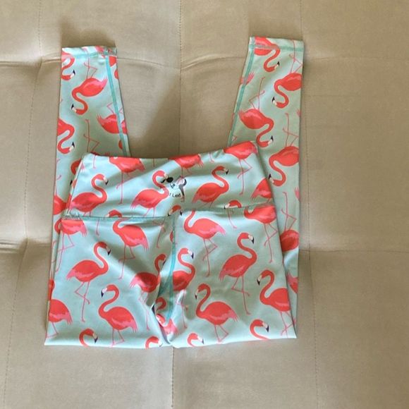 Flexi Lexi Flamingo Leggings Size M - Picture 7 of 9